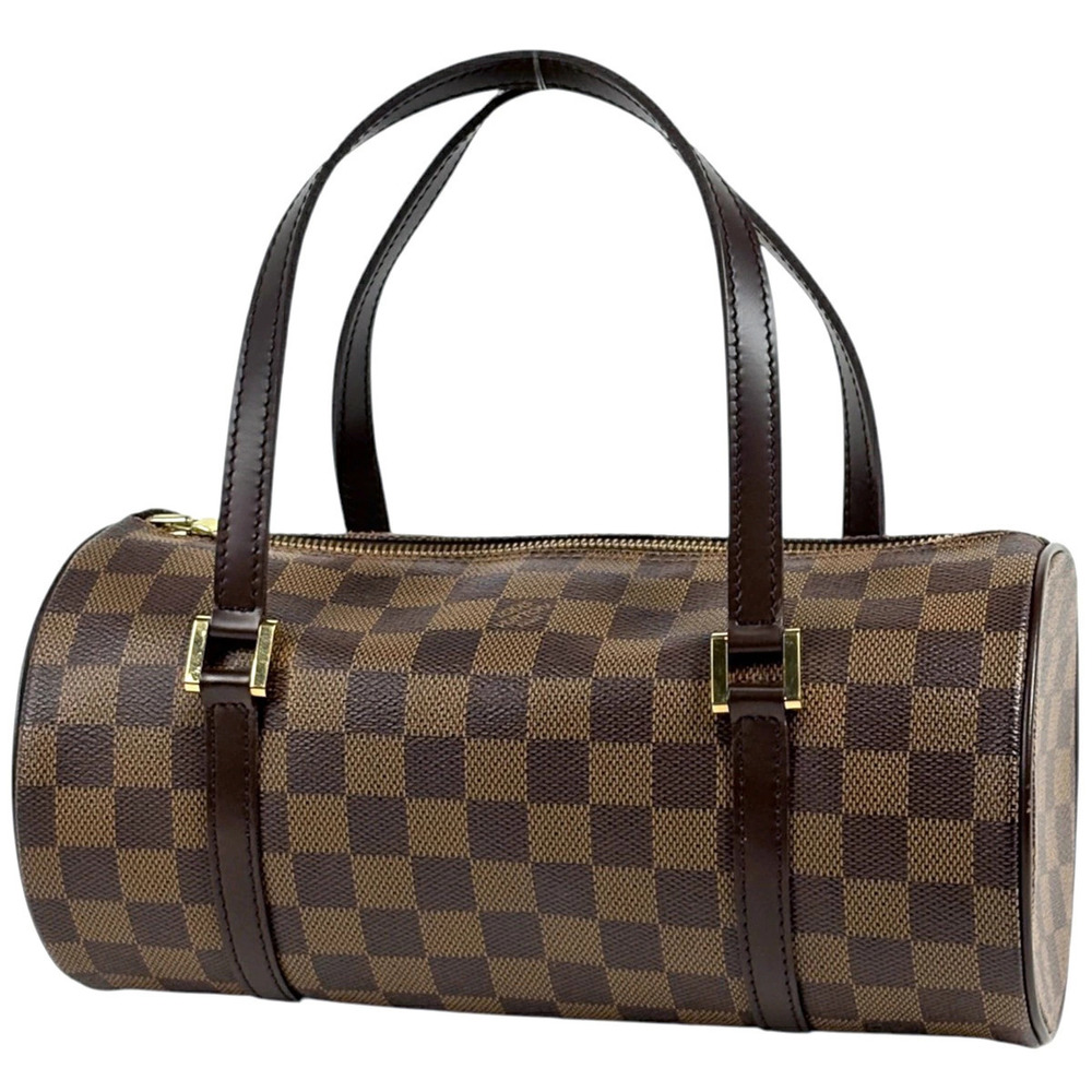 Louis Vuitton Papillon handbag barrel shaped Damier brown